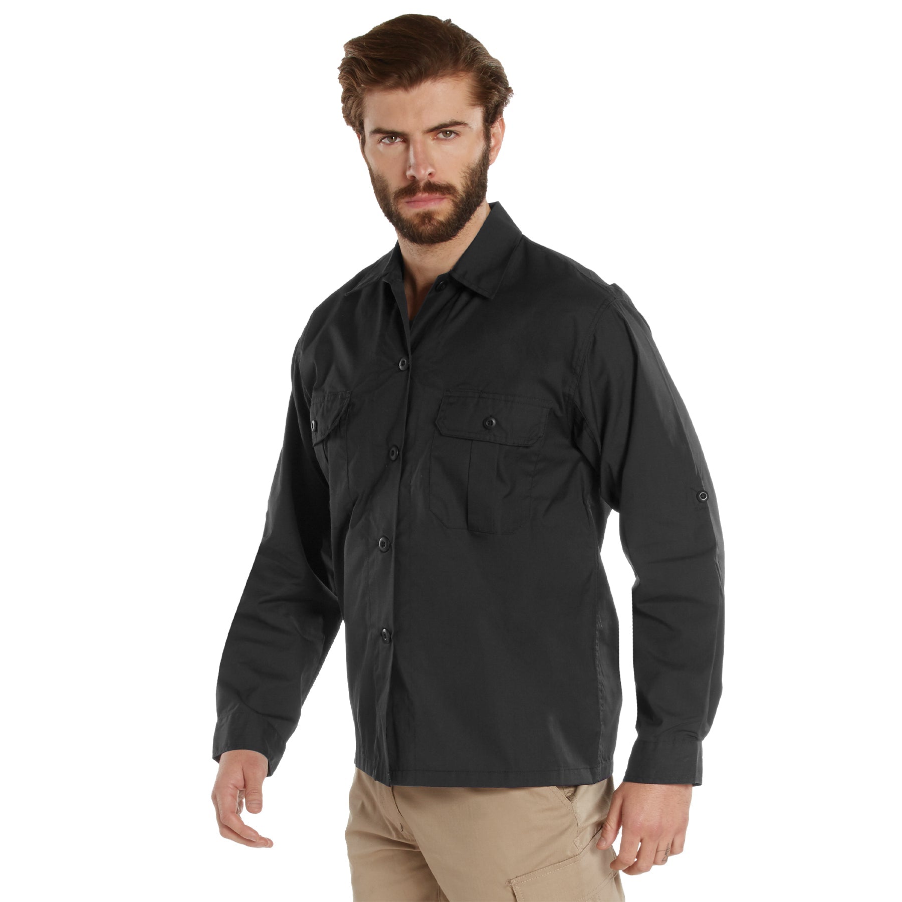 Lightweight Rip-Stop Tactical Shirts Black