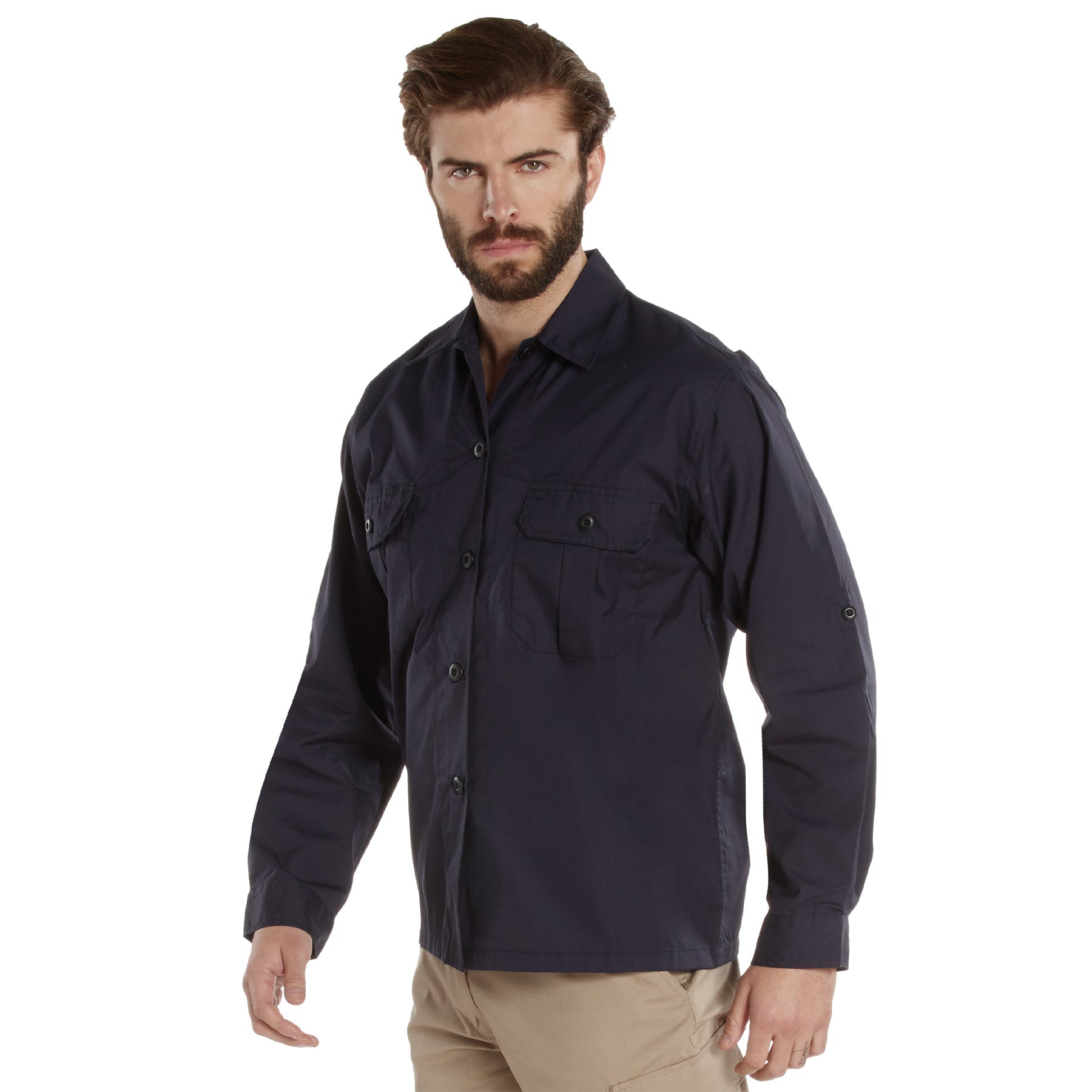 Lightweight Rip-Stop Tactical Shirts Midnight Navy Blue