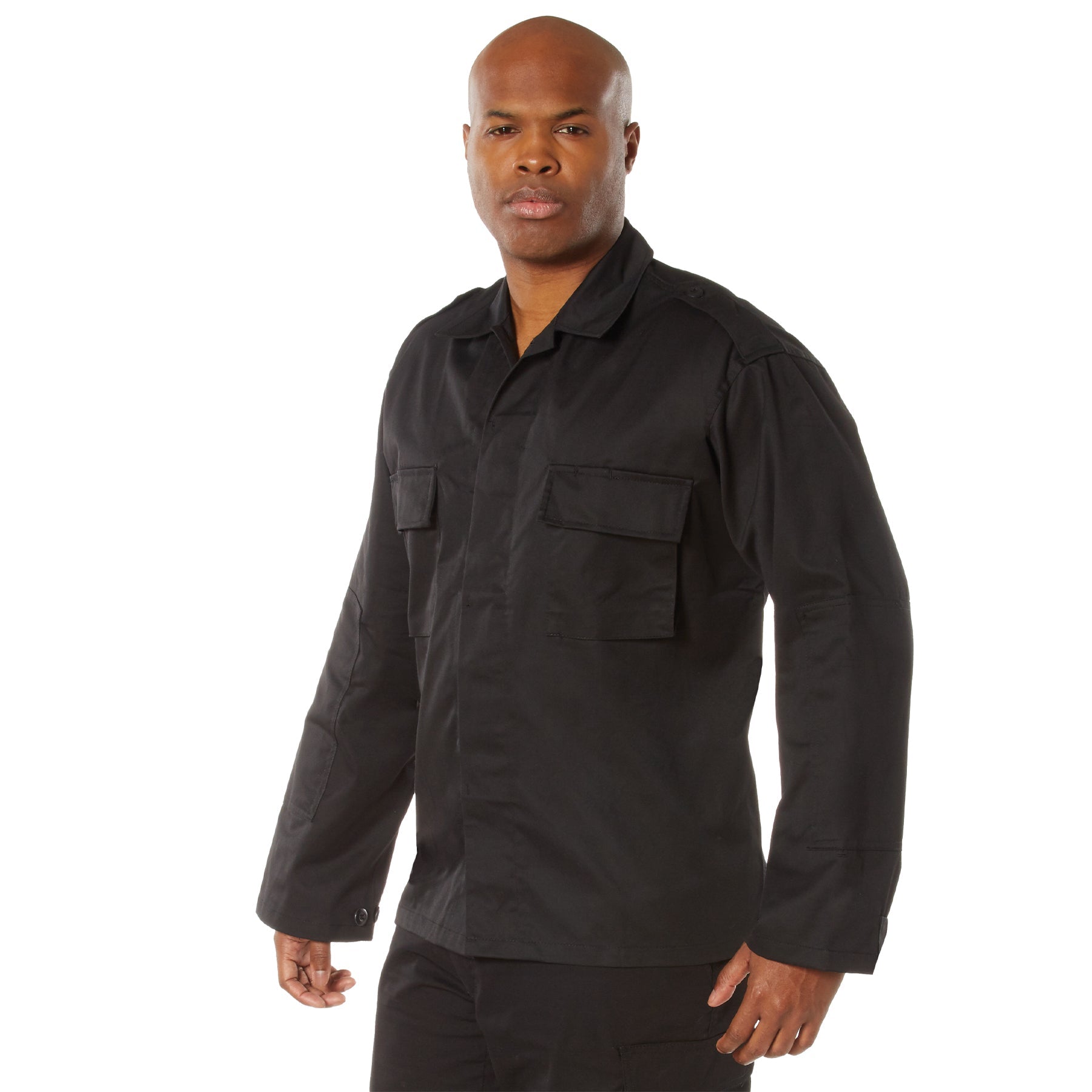 2-Pocket Tactical BDU Shirts Black