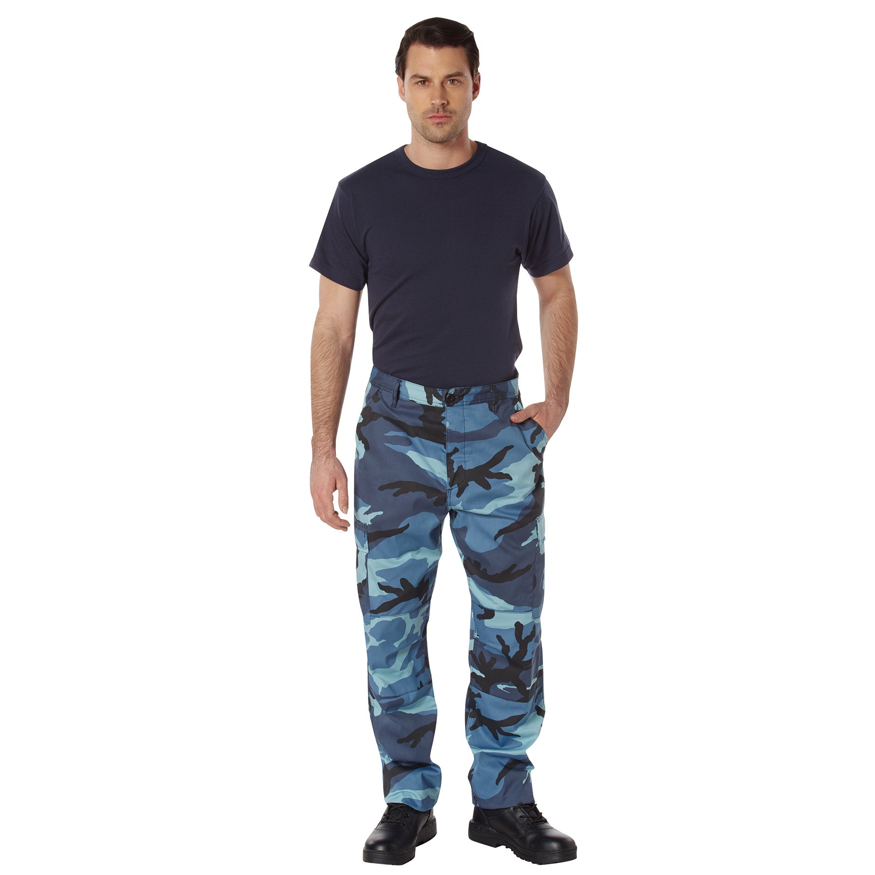 Camo Tactical BDU Pants Sky Blue Camo