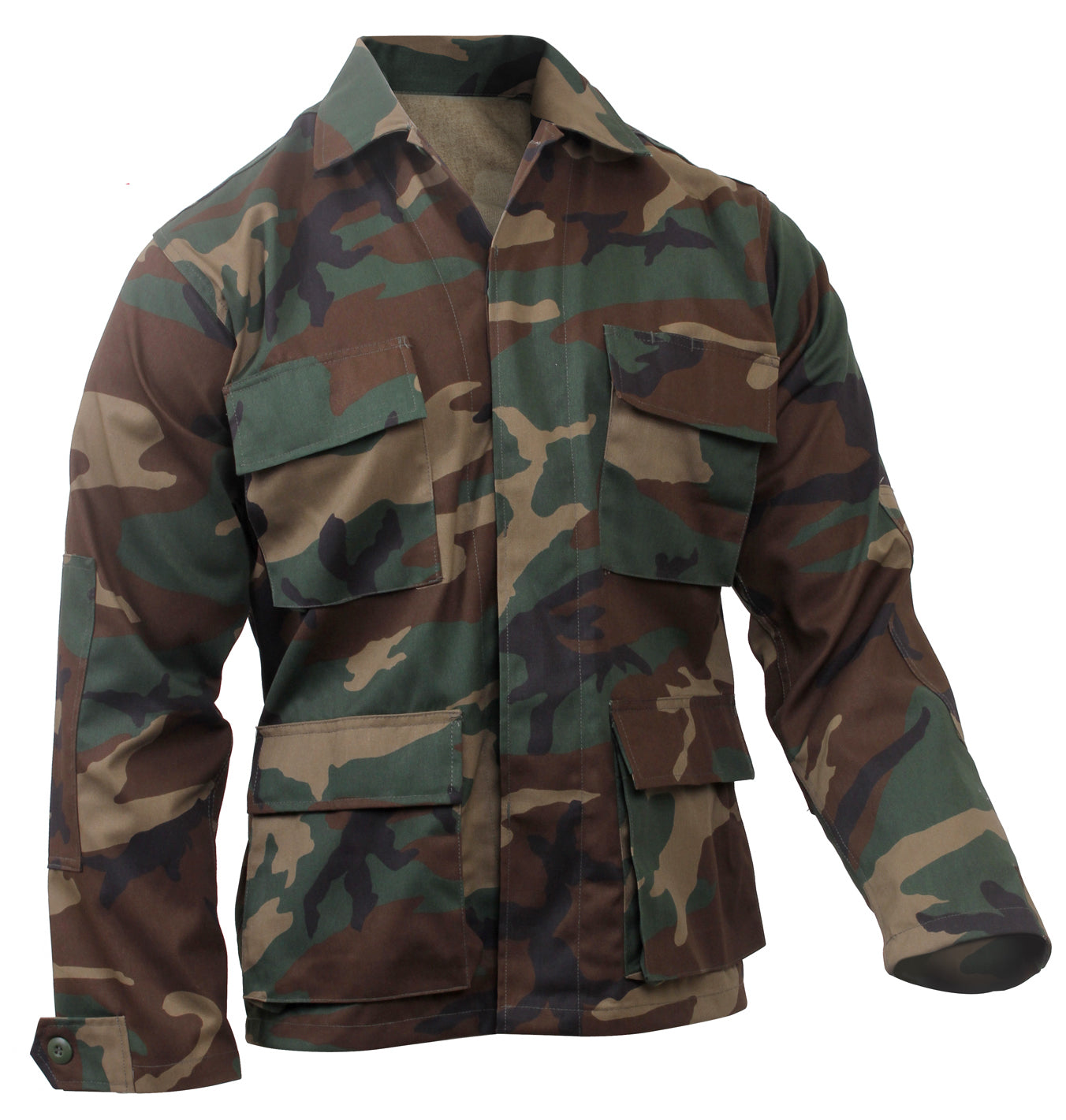 Camo Tactical BDU Shirts Woodland Camo