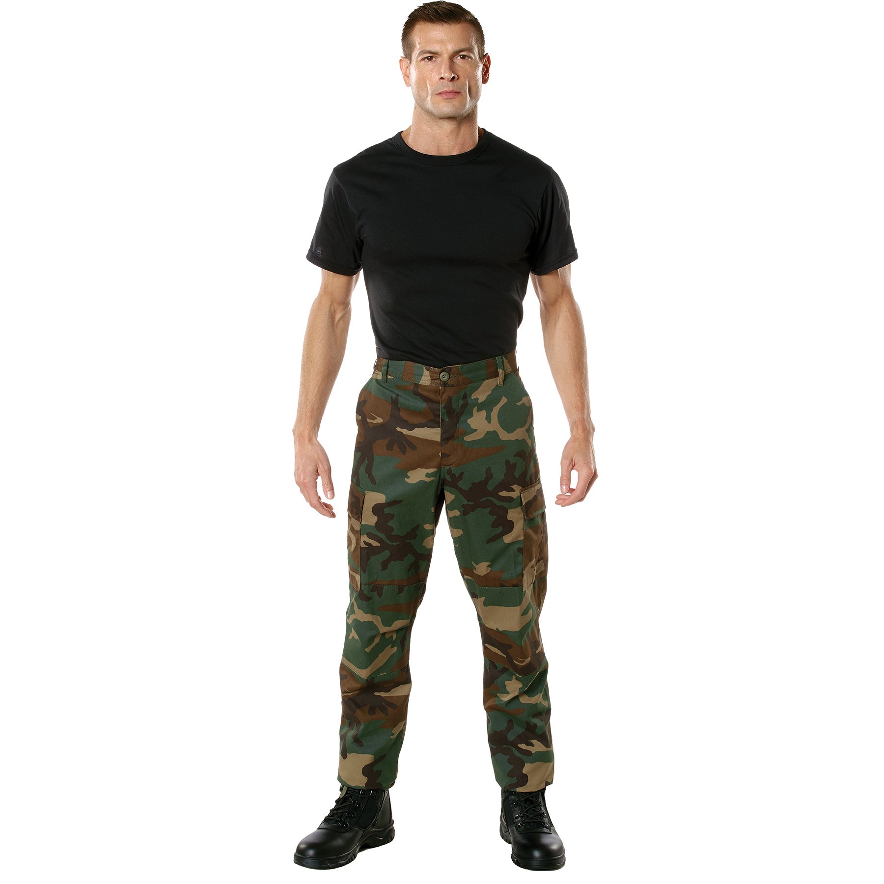 Camo Tactical BDU Pants Woodland Camo