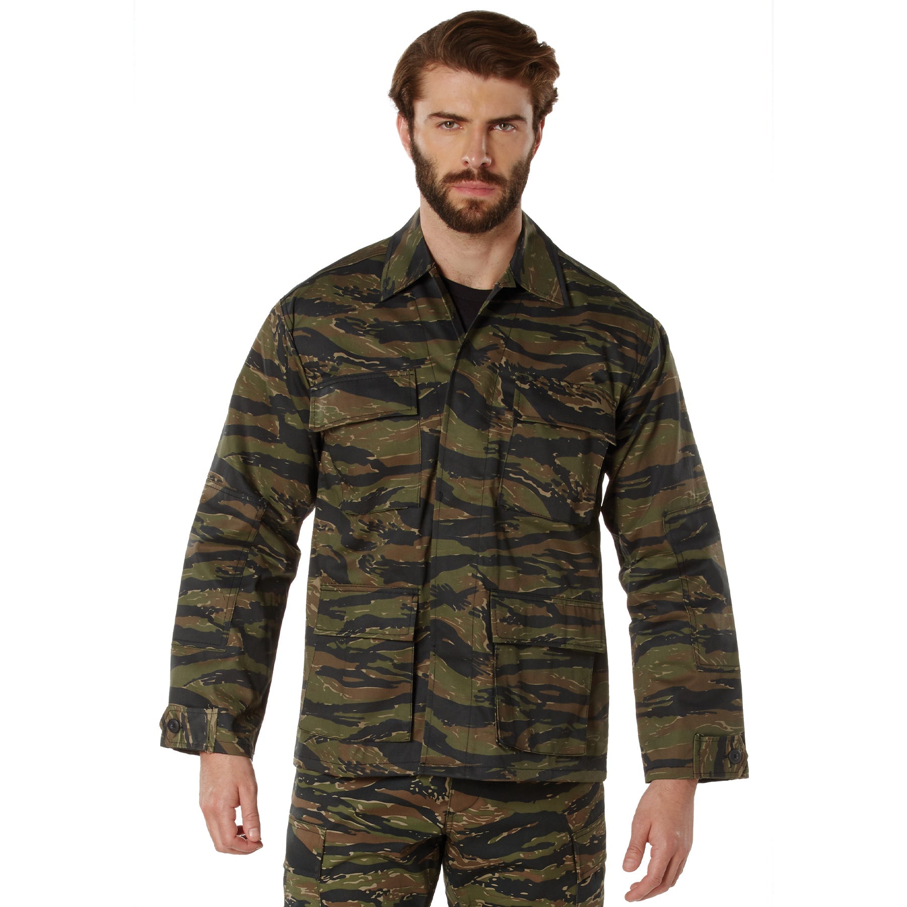 Camo Tactical BDU Shirts Tiger Stripe Camo