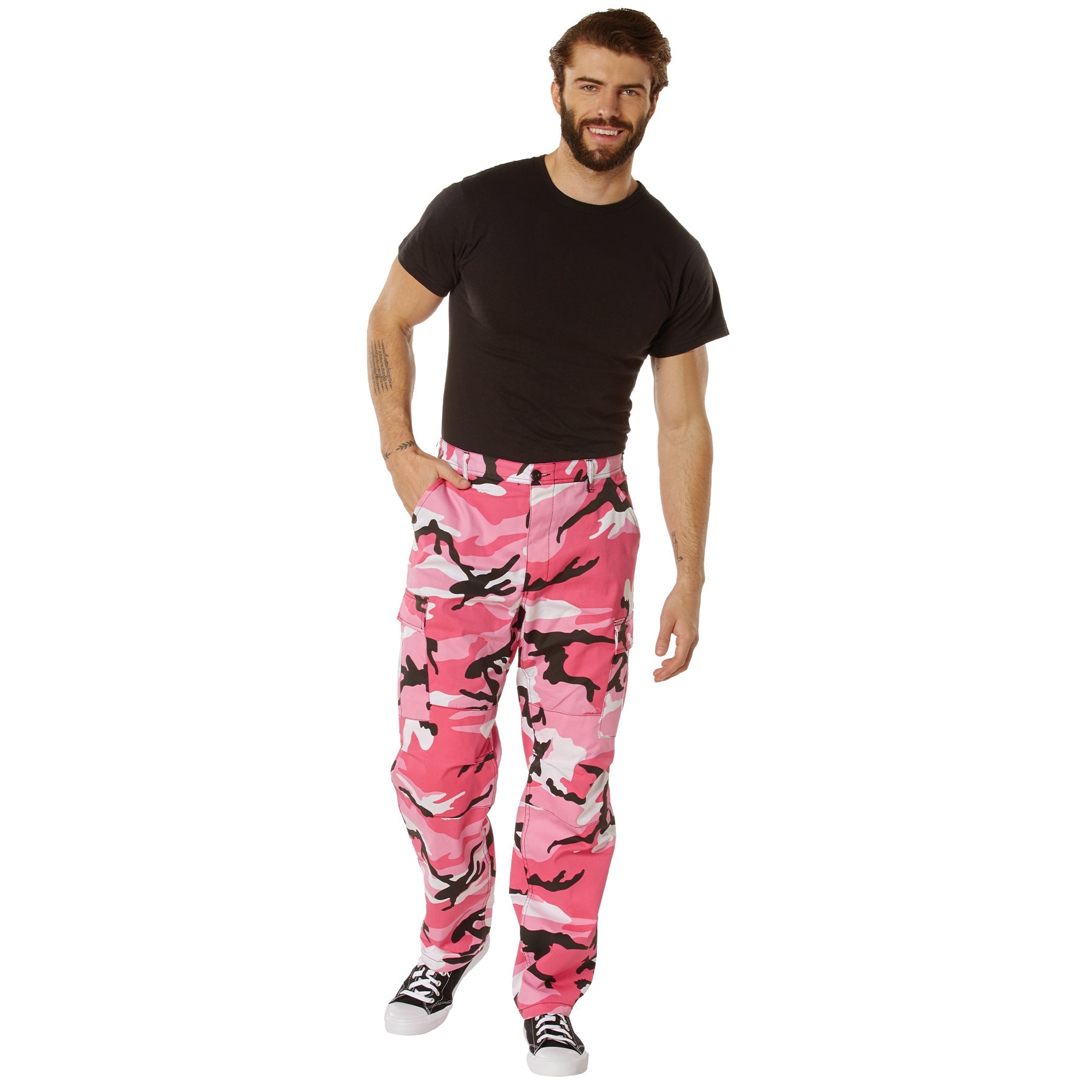 Camo Tactical BDU Pants Pink Camo