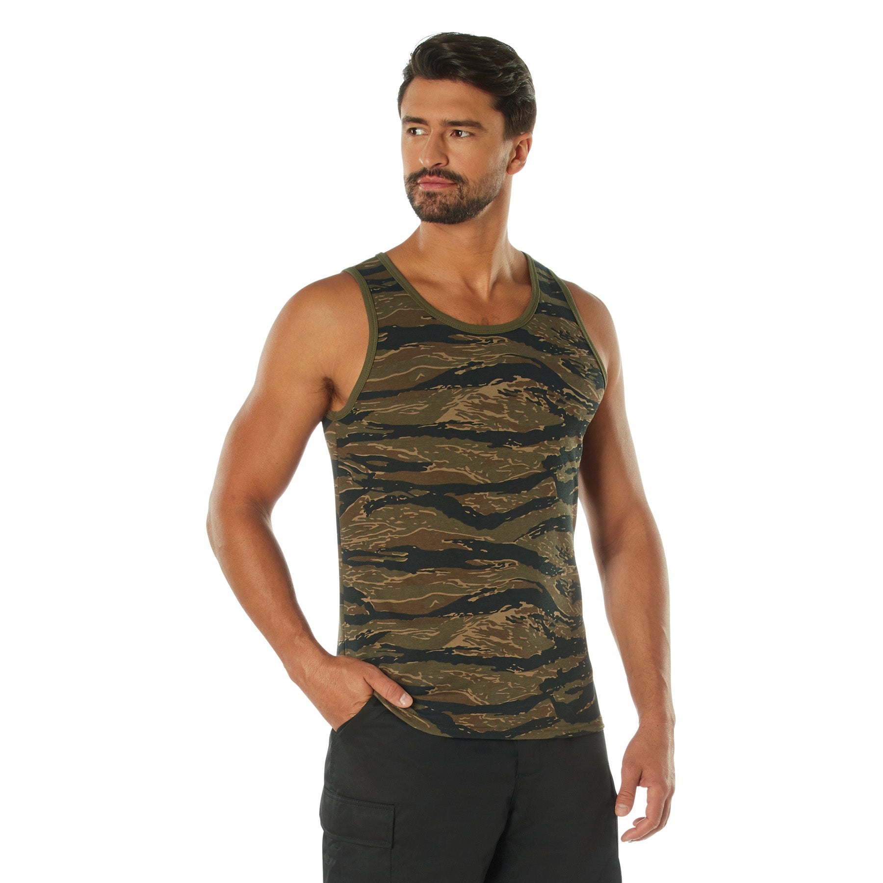 Camo Tank Tops Tiger Stripe Camo