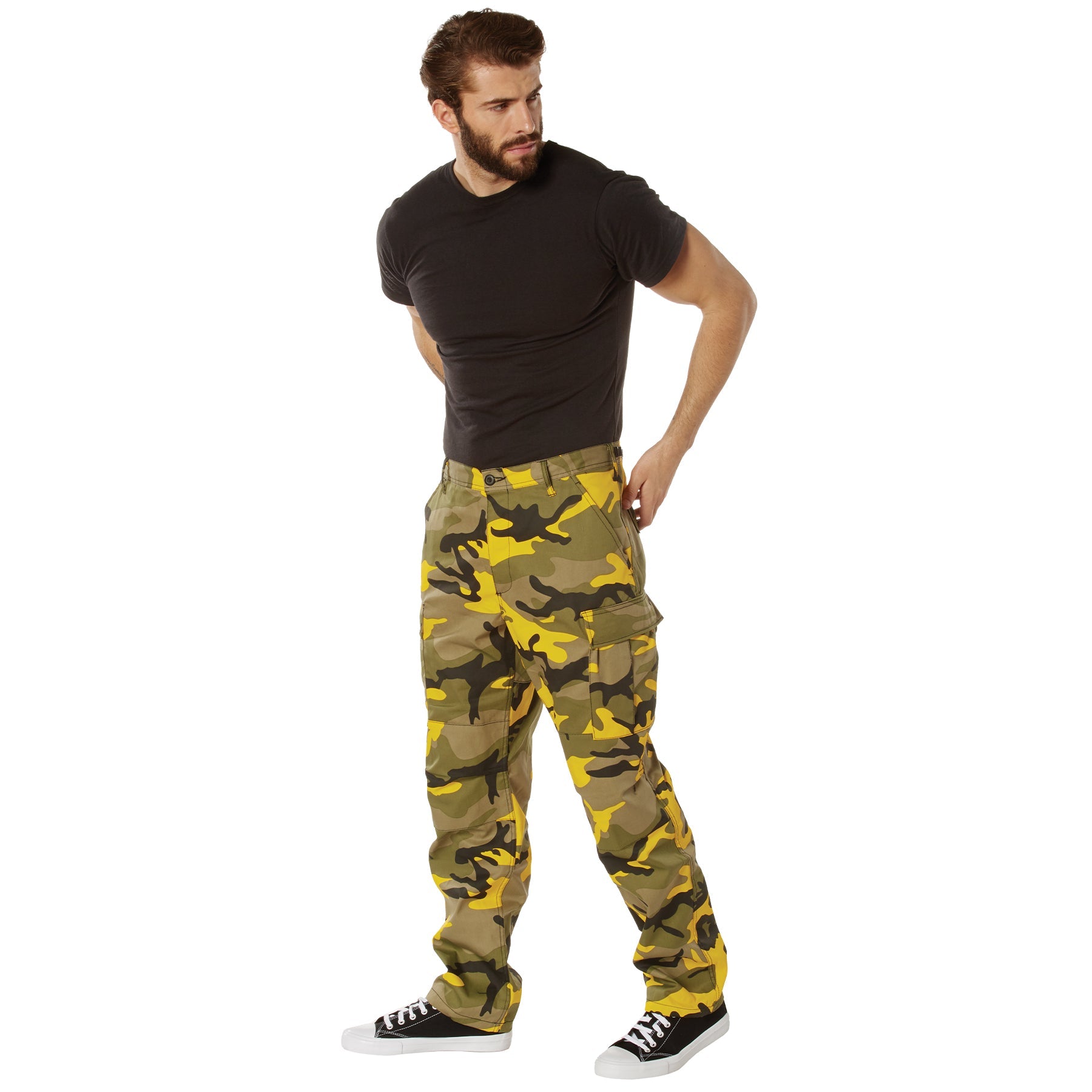 Camo Tactical BDU Pants Stinger Yellow Camo