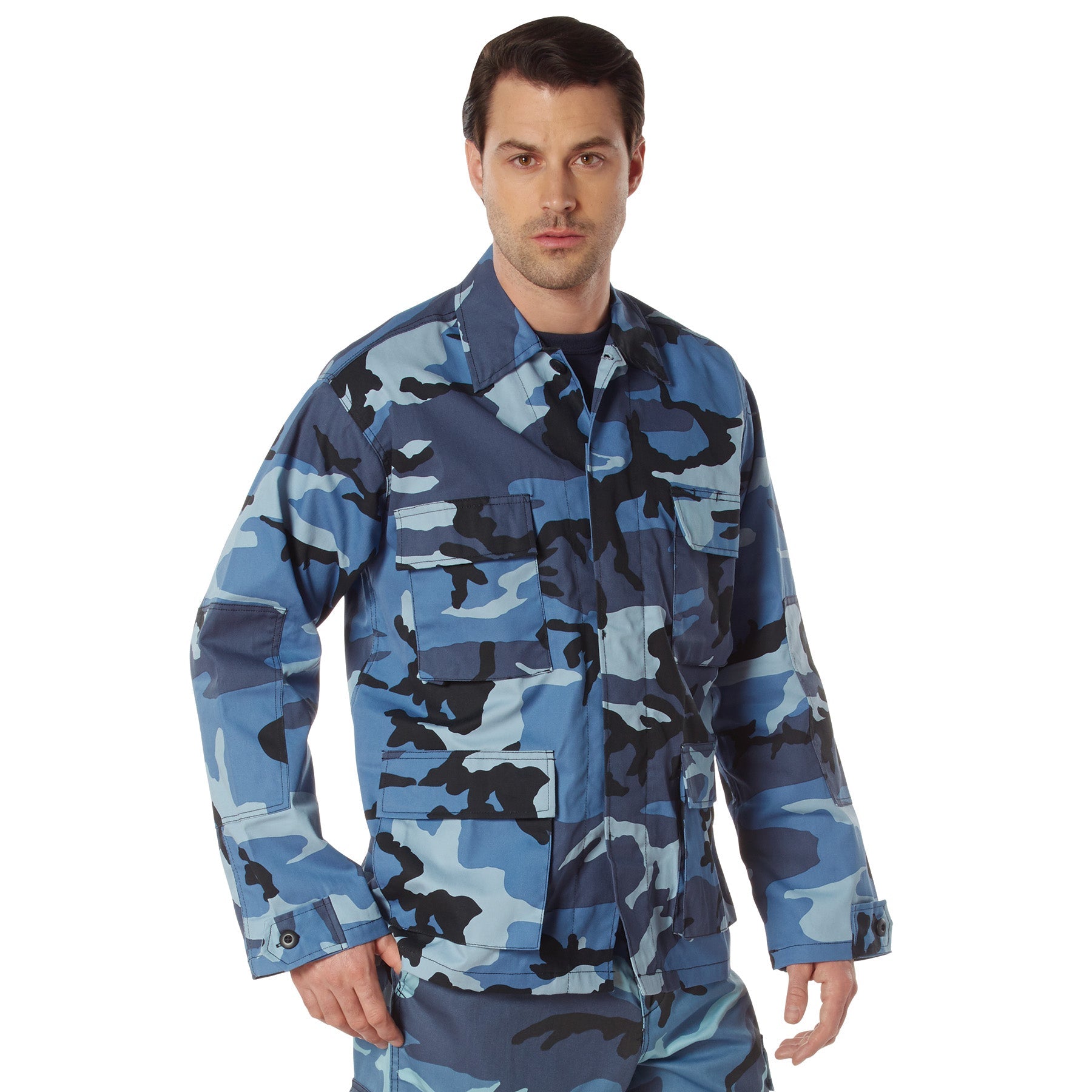 Camo Tactical BDU Shirts Sky Blue Camo