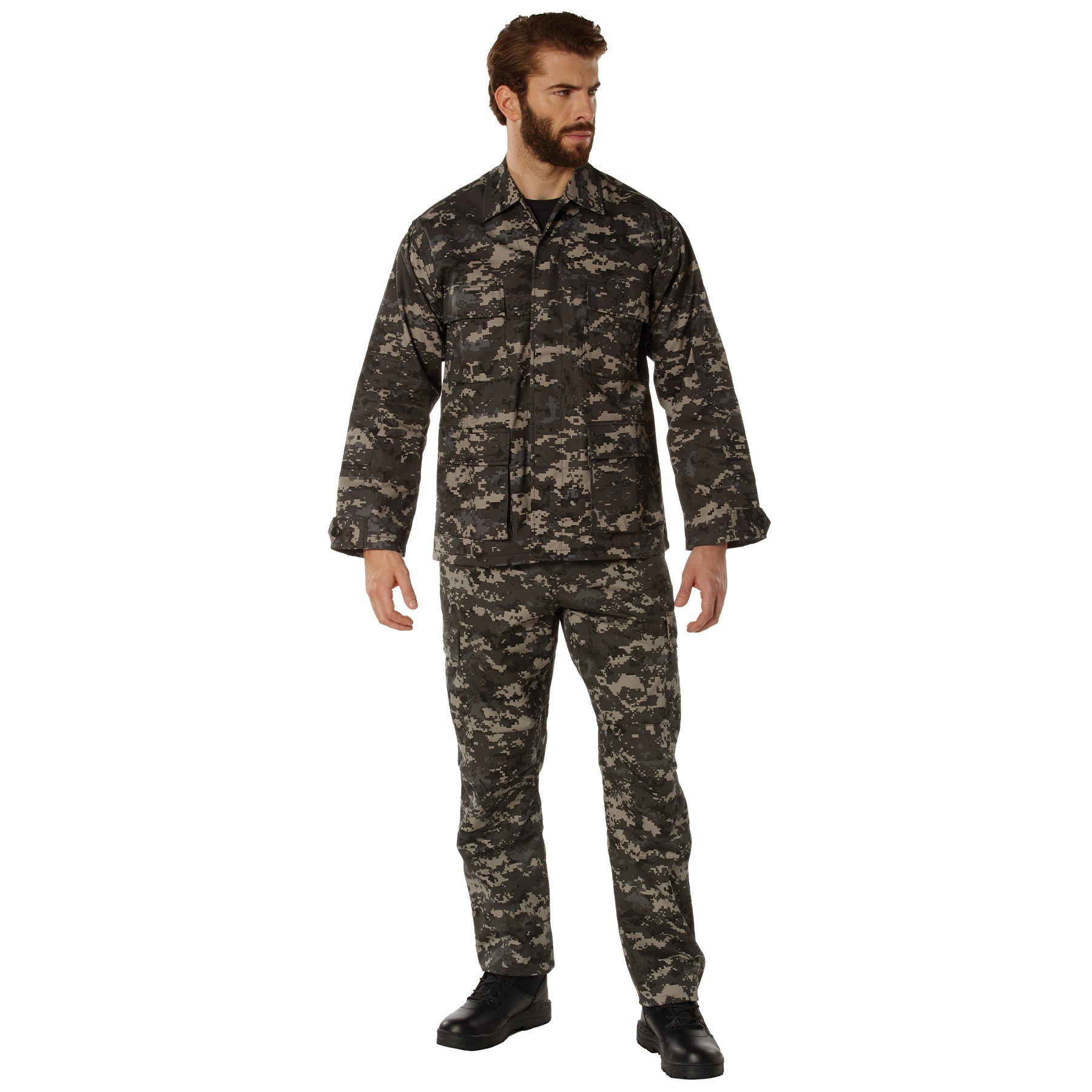 Digital Camo Tactical BDU Shirts Subdued Urban Digital Camo