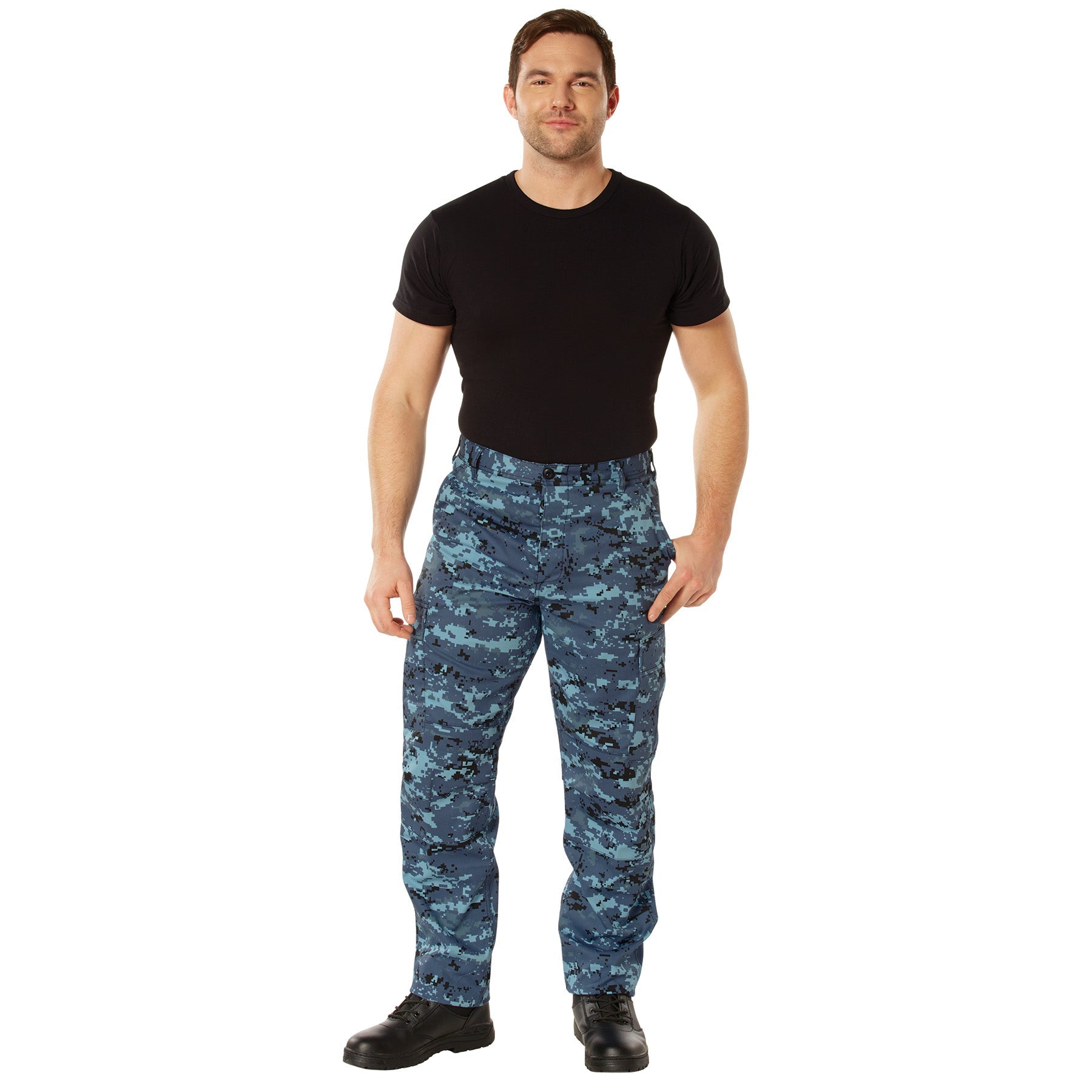 Digital Camo Tactical BDU Pants Sky Blue Digital Camo