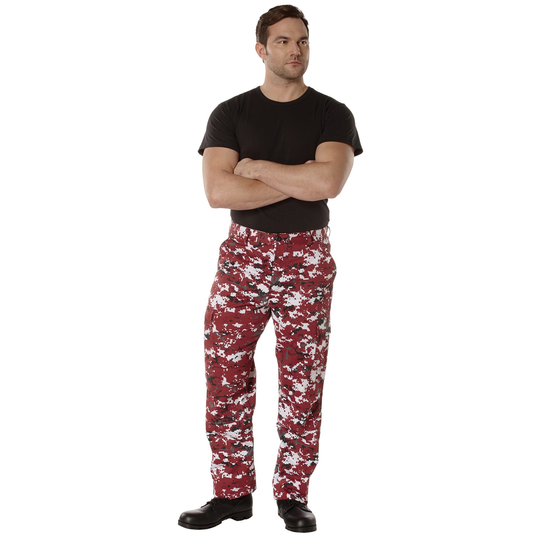 Digital Camo Tactical BDU Pants Red Digital Camo
