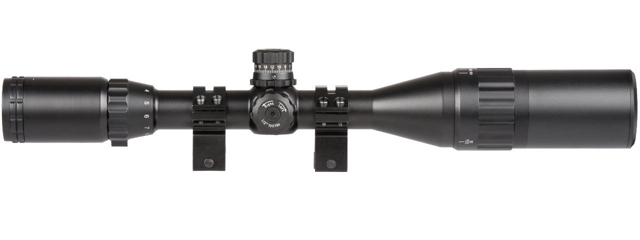 3-12x40 Red/Green/Blue Illuminated Rifle Scope - Totowa Airsoft