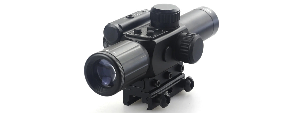 4x25IR Short-Range Laser Scope Combo - Totowa Airsoft