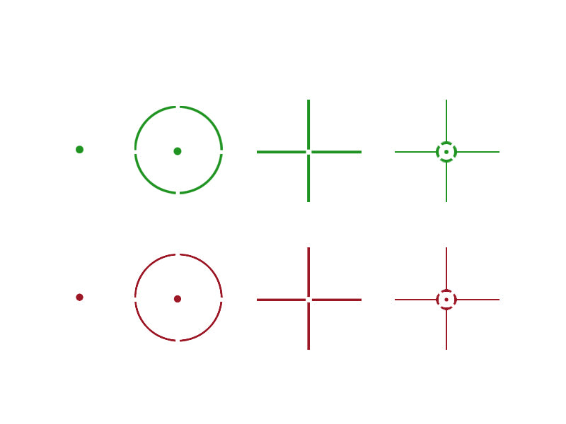 Variable Reticle Red/Green Reflex Sight - Totowa Airsoft