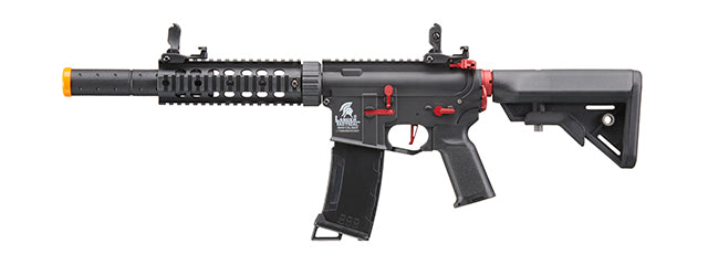 Lancer Tactical G3 M4 Railed Zion M/S Black-Red