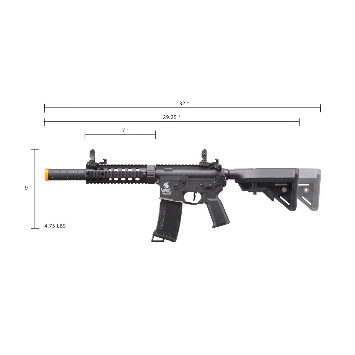 Lancer Tactical G3 M4 Railed Zion M/S
