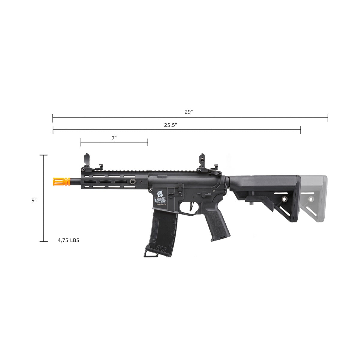 Lancer Tactical G3 Zion 7" MLOK