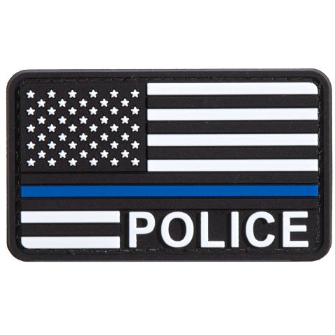 Police Blue Line Flag Patch - Totowa Airsoft