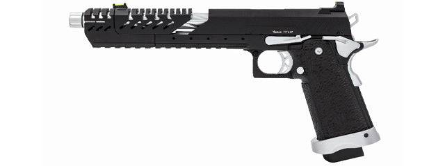 Vorsk 7" Hi Capa Gas Blowback Pistol Black-Silver