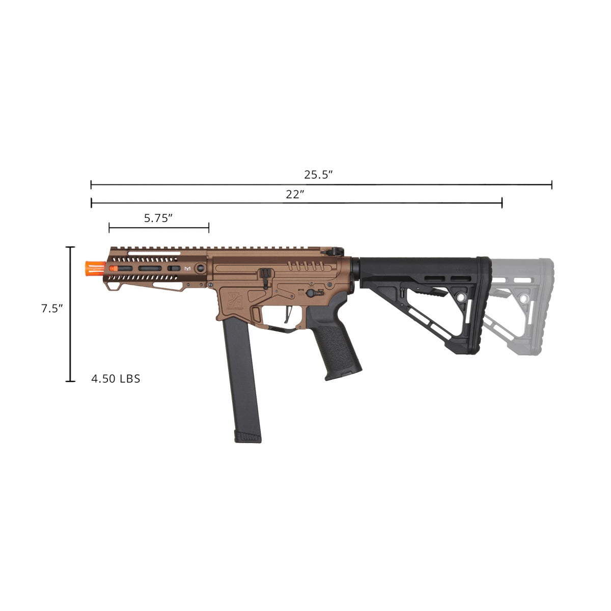 Lancer Tactical Zion Arms PW9 Mod1 Shorty