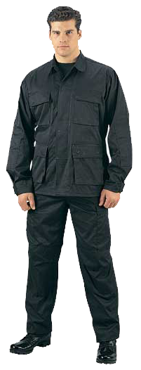 Rothco Black BDU (BDUJ/BDUP)