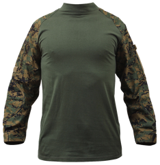 Rothco Woodland Digital Combat Shirt (COMBATSHIRT) - Totowa Airsoft