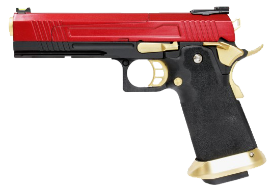 Hi-Capa Gold/Red 1911 Pistol by Armorer Works Custom (ASPG176)