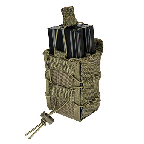 Double Bungee Quick Draw MOLLE Pouch OD (M4DMP)