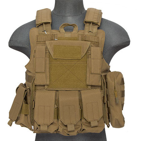 Tan Deluxe Strike Plate Carrier Vest (VESTDLXSPT)