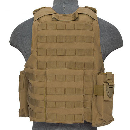 Tan Deluxe Strike Plate Carrier Vest (VESTDLXSPT)