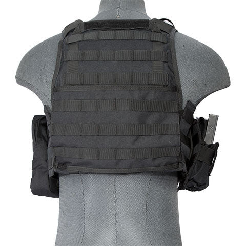Black Tactical Assault Plate Carrier Vest (TAC2VEST)