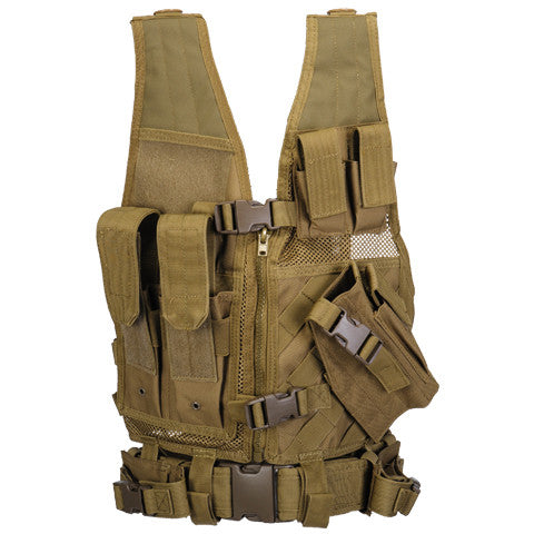 Khaki G2 Cross Draw Tactical Vest Youth (TACVESTK)