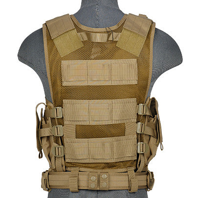Khaki G2 Cross Draw Tactical Vest (TACVEST1)