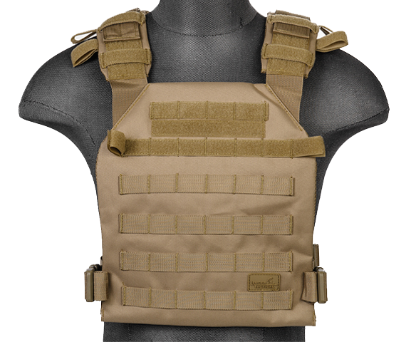 Tan Lightweight Plate Carrier Vest (LWPC)