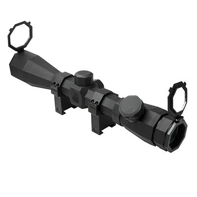 NcStar 3-9x40 Rubber Armored Blue & Red Mil-Dot Scope (SOCTM3940G)