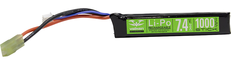 Valken Lipo Stick 7.4v 1000mAh (BATLS071000V)