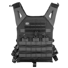  Valken Black Lightweight Plate Carrier II Vest (PC2BLK) / Tactical Vest - Totowa Airsoft