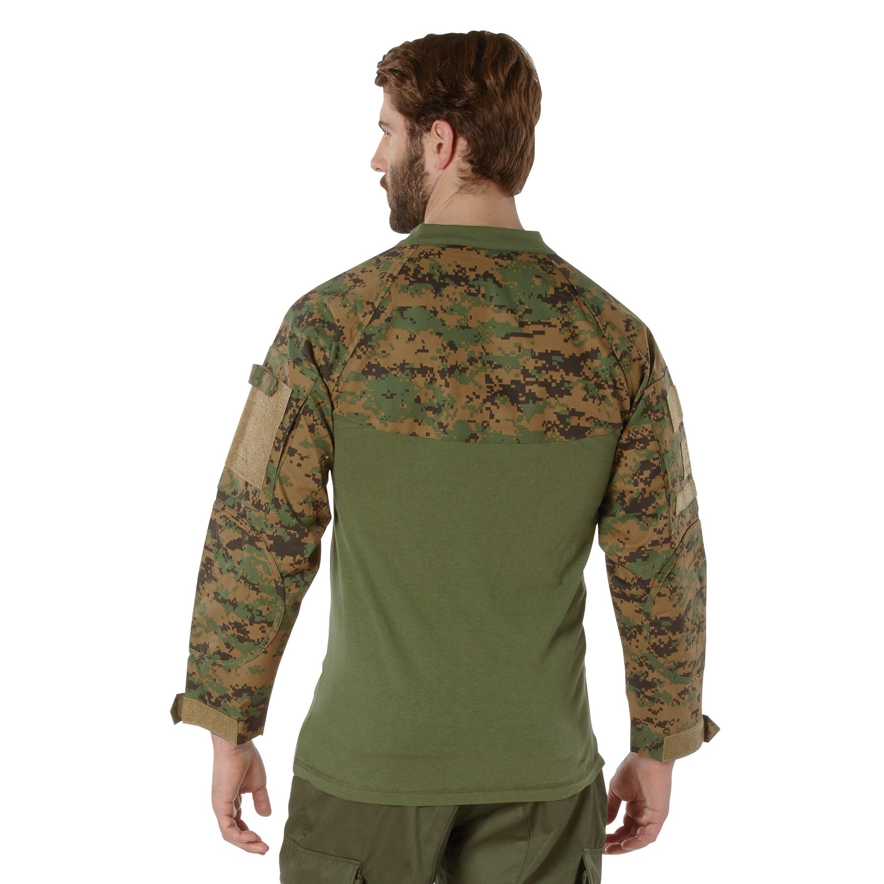 [1/4 Zip] Digital Camo Tactical Combat Shirts