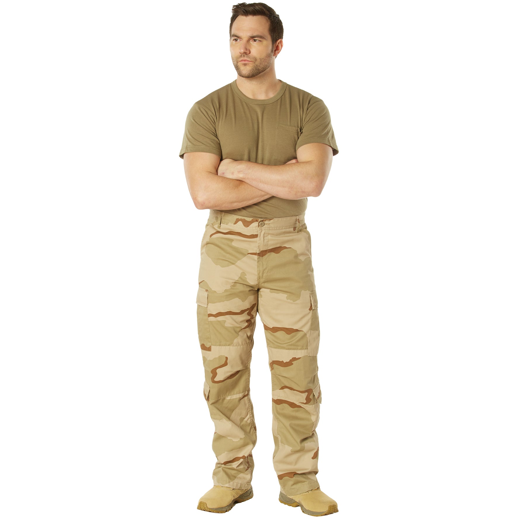 [Vintage Paratrooper] Camo Cargo Fatigue BDU Pants 3-Color Desert Camo