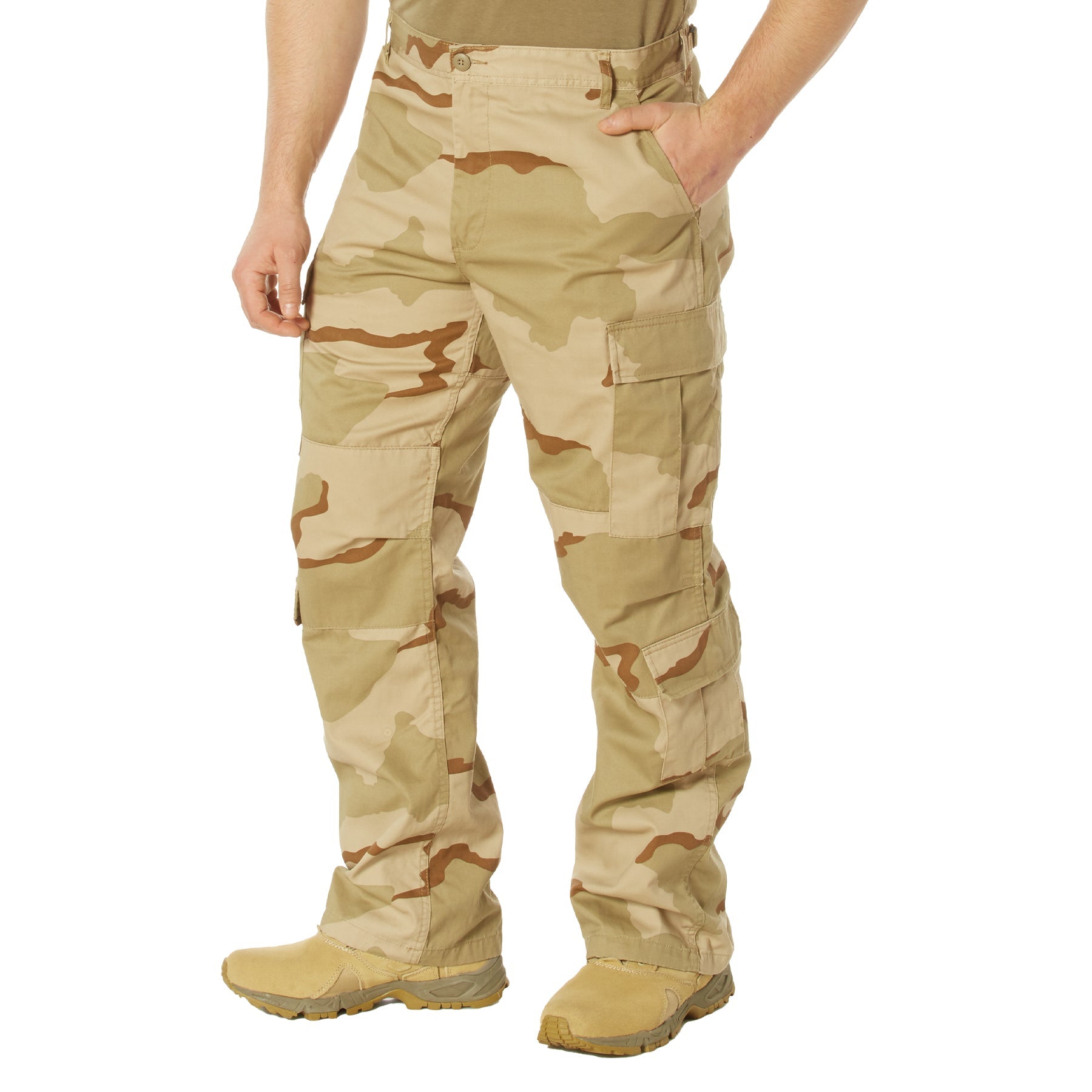 [Vintage Paratrooper] Camo Cargo Fatigue BDU Pants