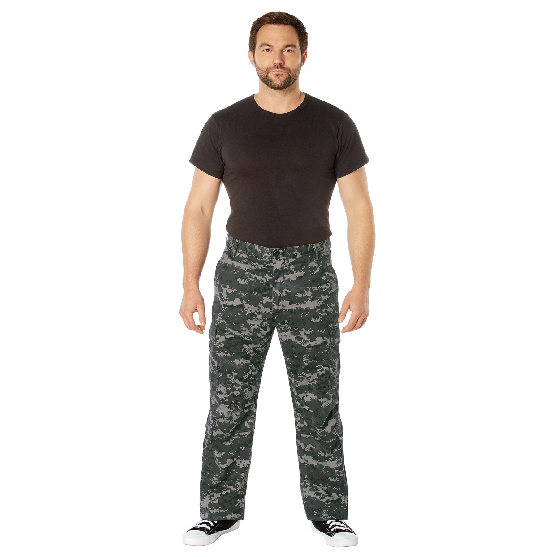 [Vintage Paratrooper] Digital Camo Cargo Fatigue BDU Pants Subdued Urban Digital Camo