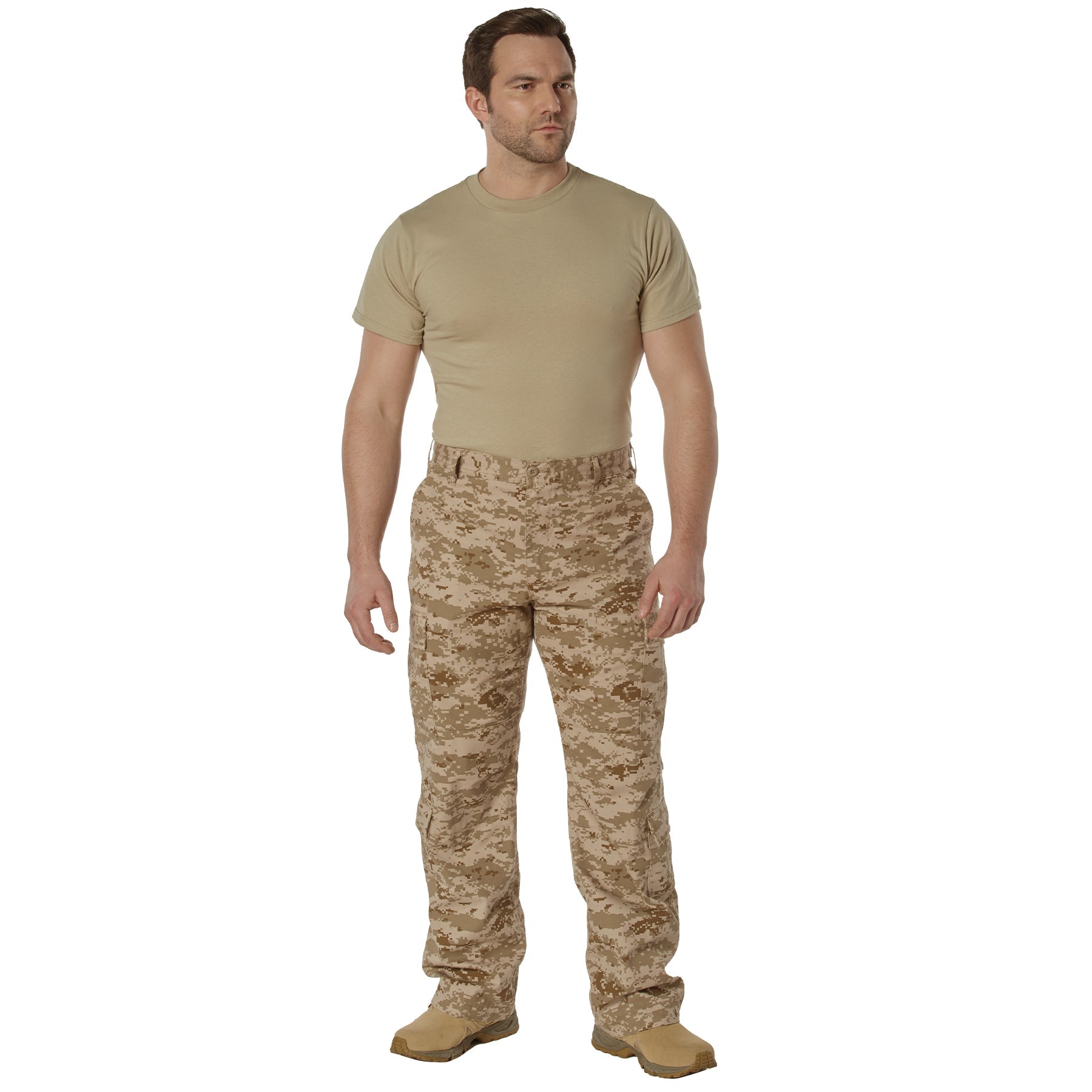 [Vintage Paratrooper] Digital Camo Cargo Fatigue BDU Pants Desert Digital Camo