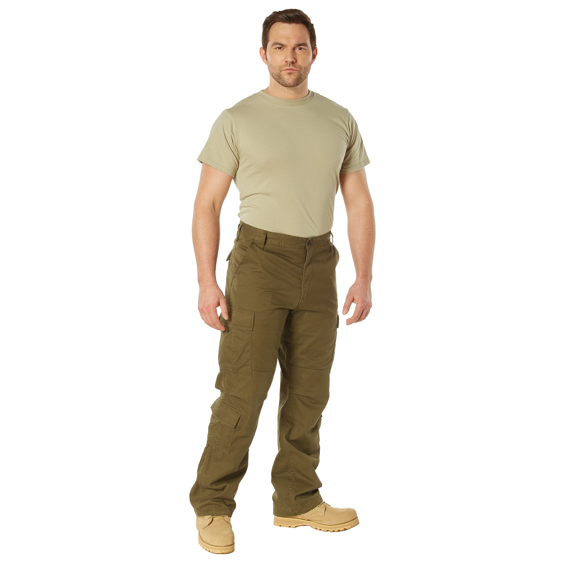 [Vintage Paratrooper] Cargo Fatigue BDU Pants Russet Brown