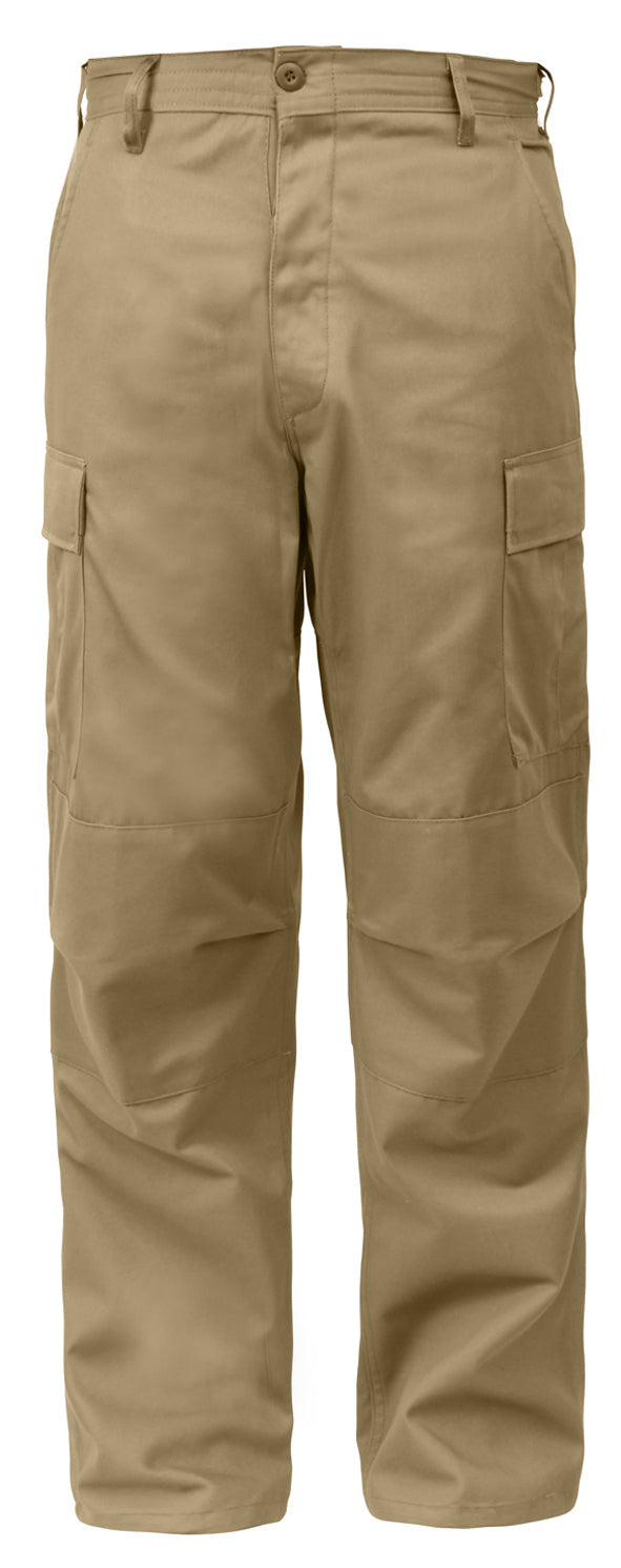 [Relaxed Fit Zipper Fly] Tactical BDU Pants Khaki