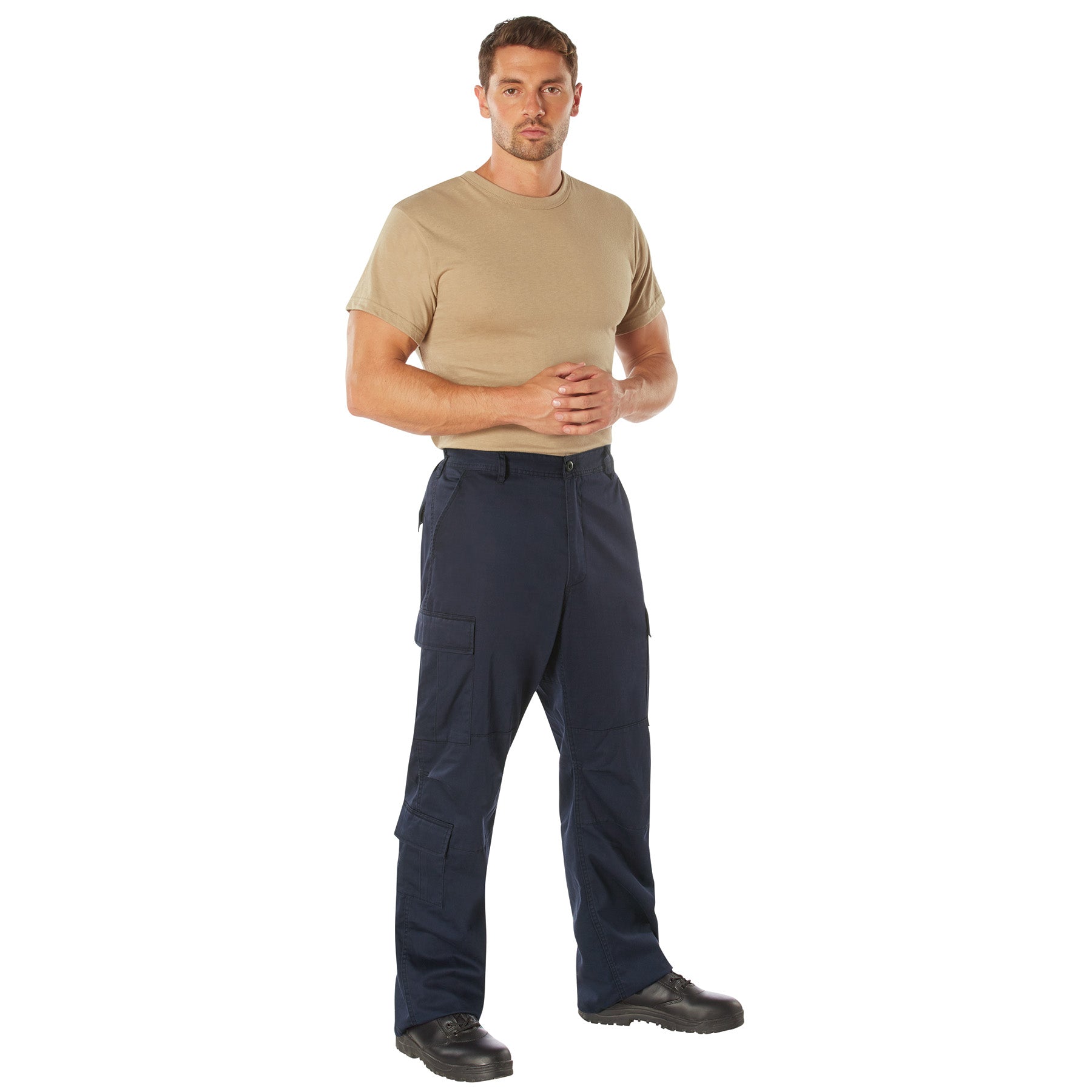 [Vintage Paratrooper] Cargo Fatigue BDU Pants Navy Blue