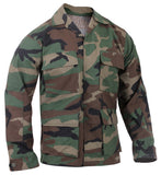 Camo Rip-Stop Tactical BDU Shirts Woodland Camo