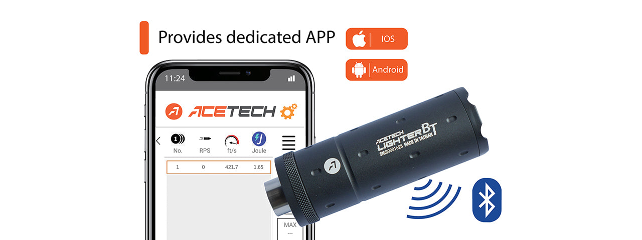 Acetech Lighter Bluetooth Tracer Unit - Totowa Airsoft