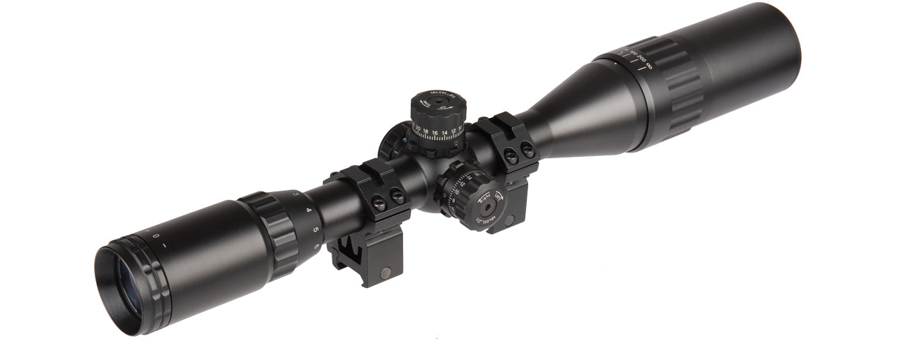 3-12x40 Red/Green/Blue Illuminated Rifle Scope - Totowa Airsoft