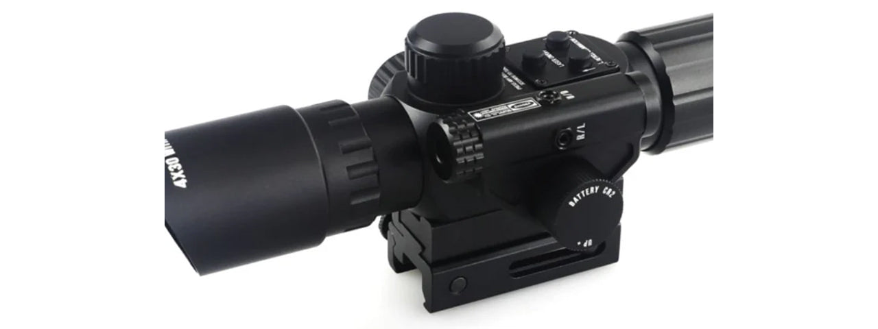 4x30IR Shortie Scope Laser Combo - Totowa Airsoft