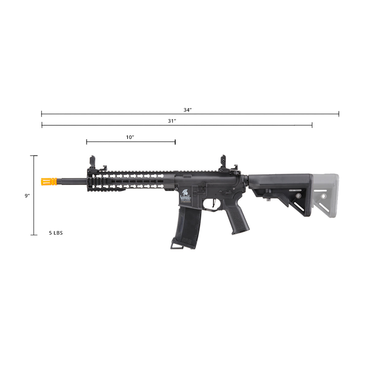 Lancer Tactical Gen 3 M4 Keymod Zion