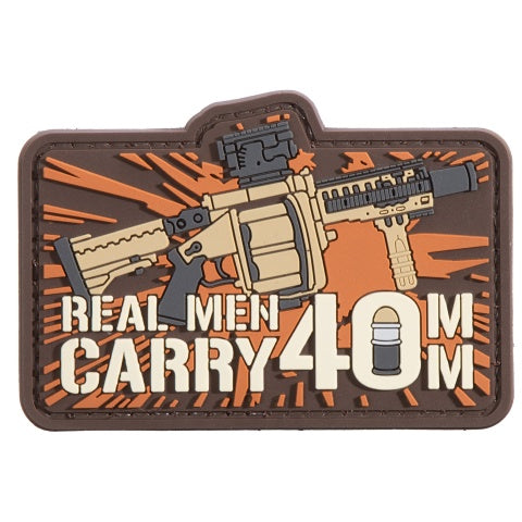Real Men Carry 40MM Patch - Totowa Airsoft